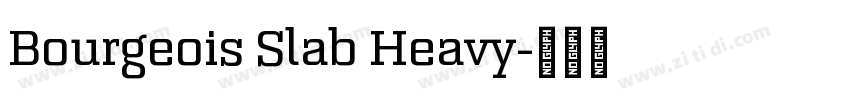 Bourgeois Slab Heavy字体转换